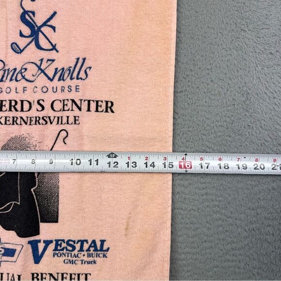 Pine Knolls Golf‎ Towel Pink Golfer Shepards Center Vestal USA Made Cannon 15x27 - Picture 5 of 8